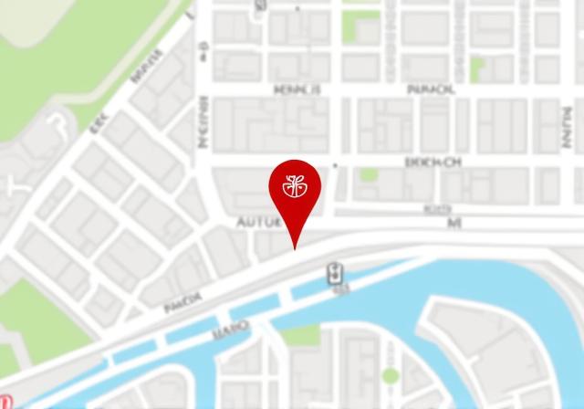 Karte, die den Standort der AlpenKost AG in der Bahnhofstrasse 15 in Zürich zeigt.